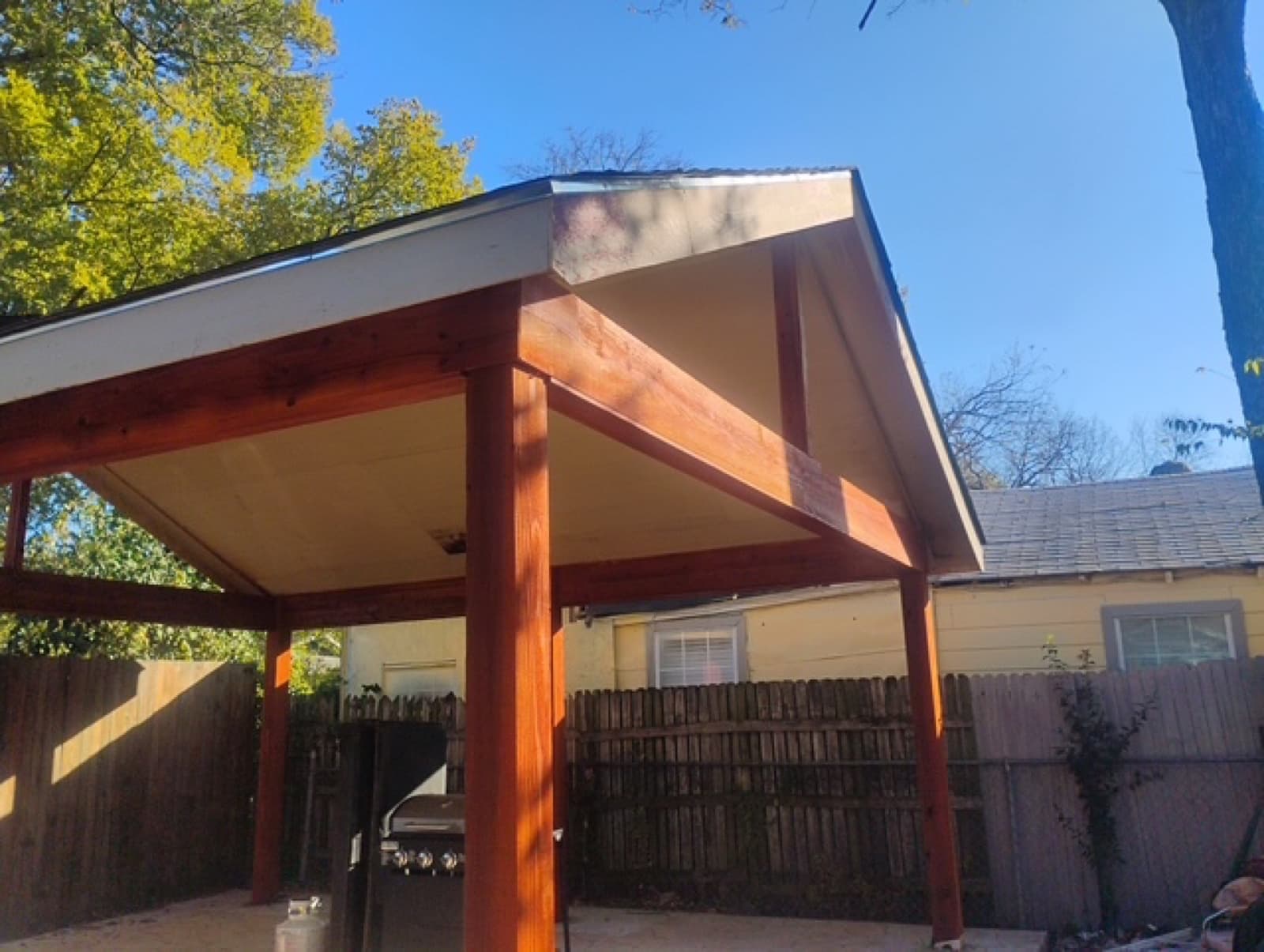 Cedar Post Patio Cover — Wilson & Co Design Build, St. Augustine
