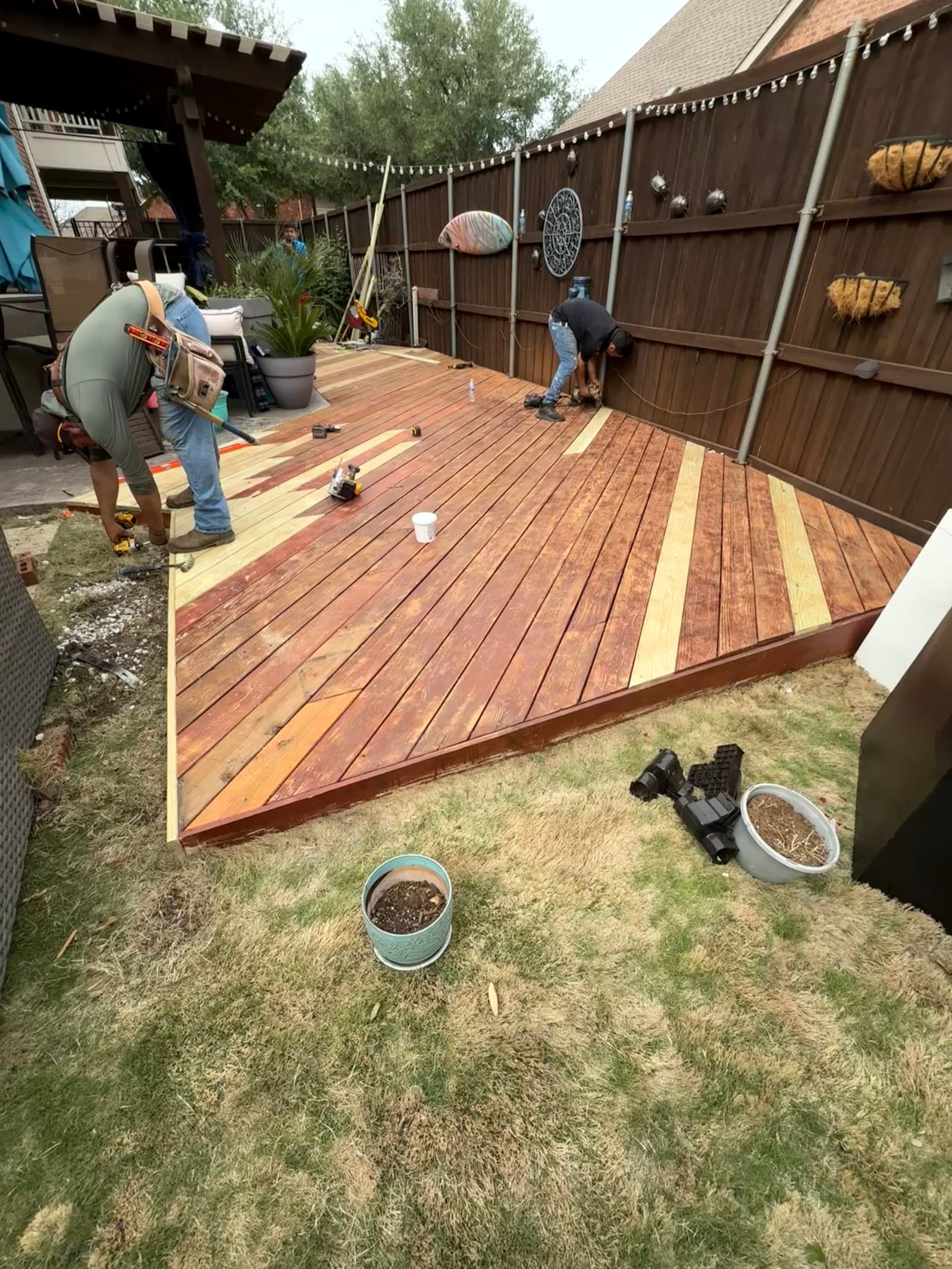 Deck Construction in Progress — Wilson & Co Design Build, Jacksonville